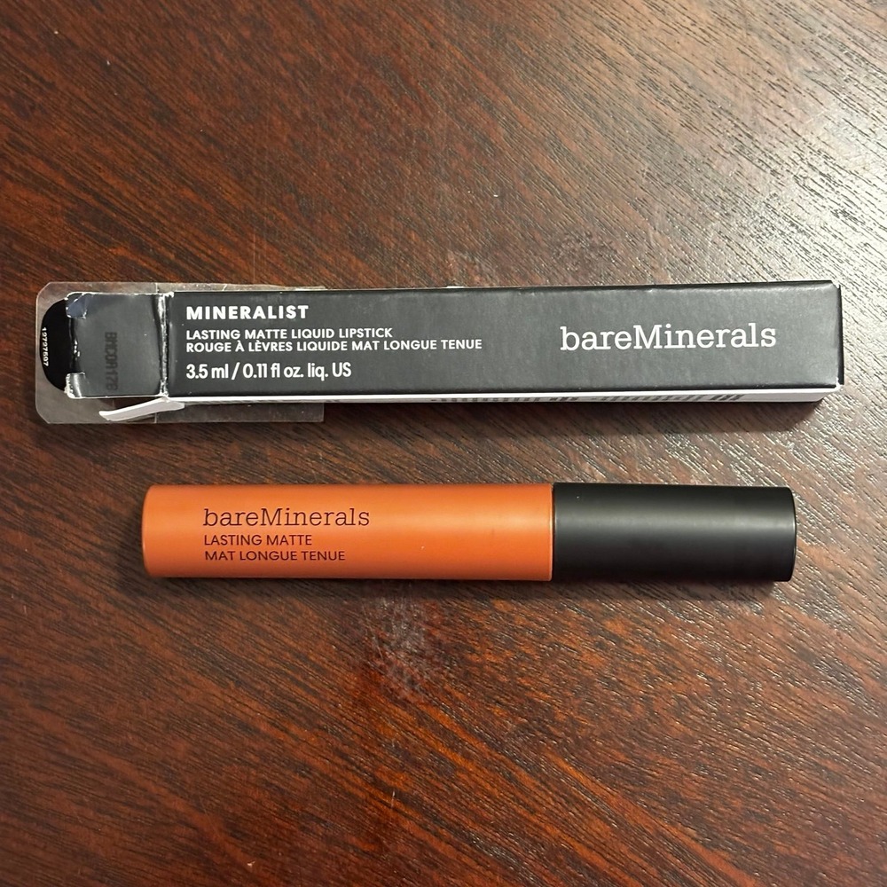 Bare Minerals Mineralist Lasting Matte Liquid Lipstick Color: Brave (c17 - Picture 4 of 6